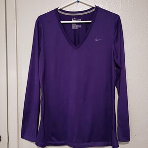 Nike Purple Long Sleeve Top